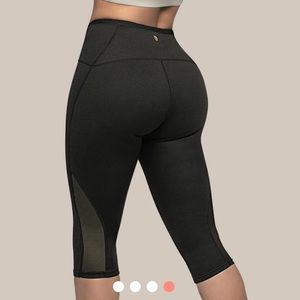 Copper slim mesh insulated workout pants size M FREE sport bag